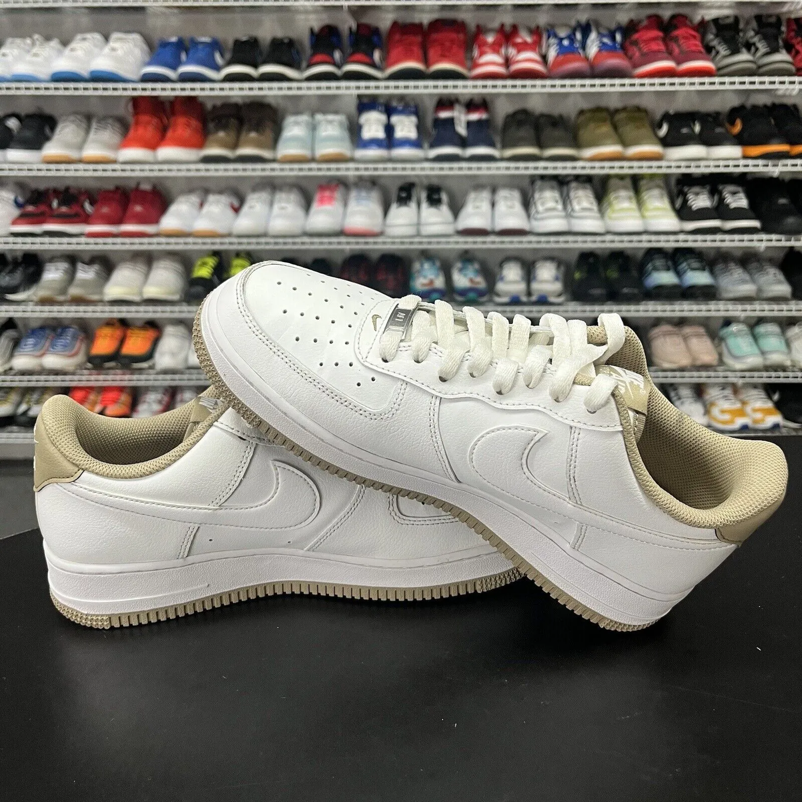 Nike Air Force 1 07 LV8 White-Khaki DR9867-100 Men Size 8