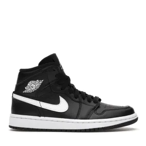 NIKE AIR JORDAN1 MID BLACK WHITE