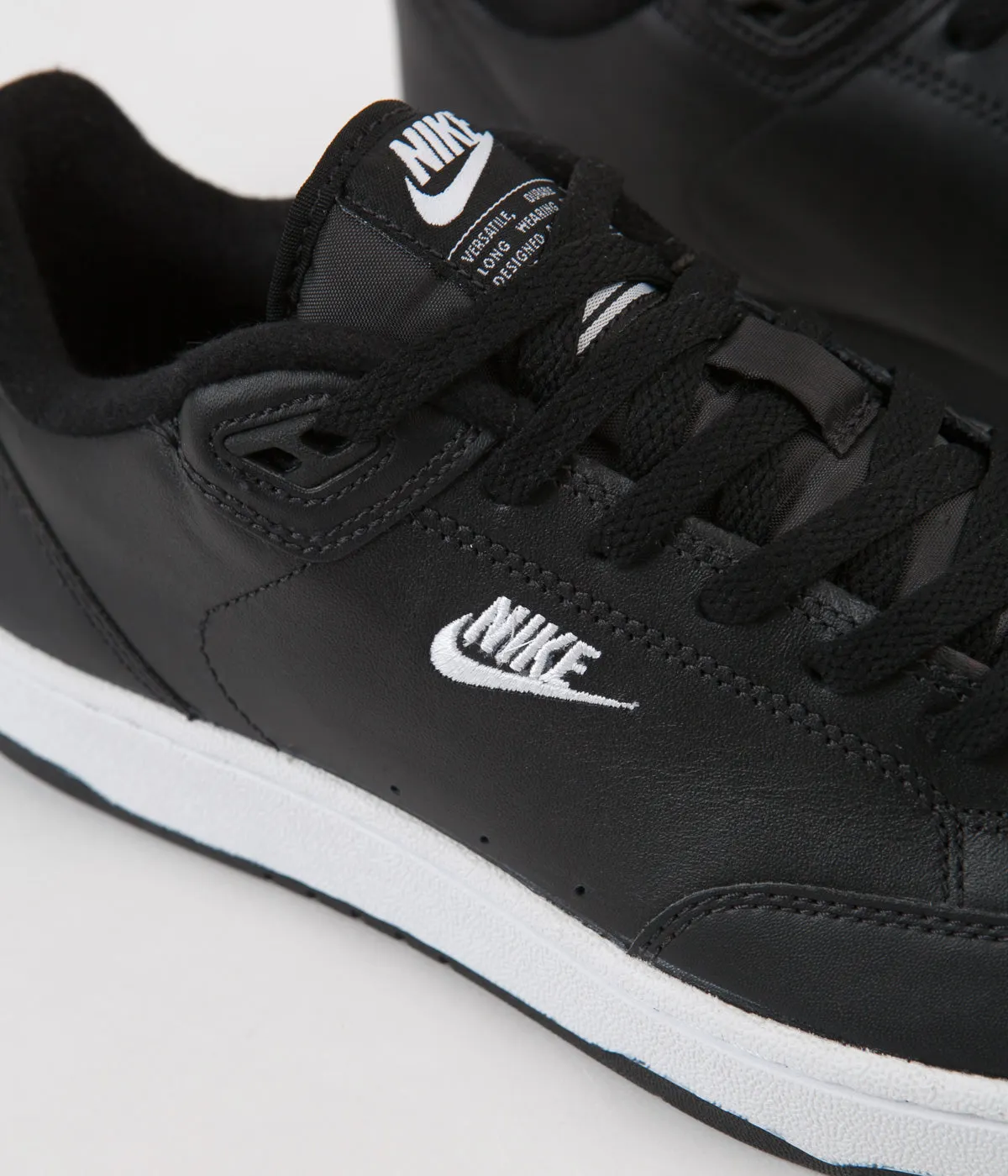 Nike Grandstand II Shoes - Black / White - Neutral Grey