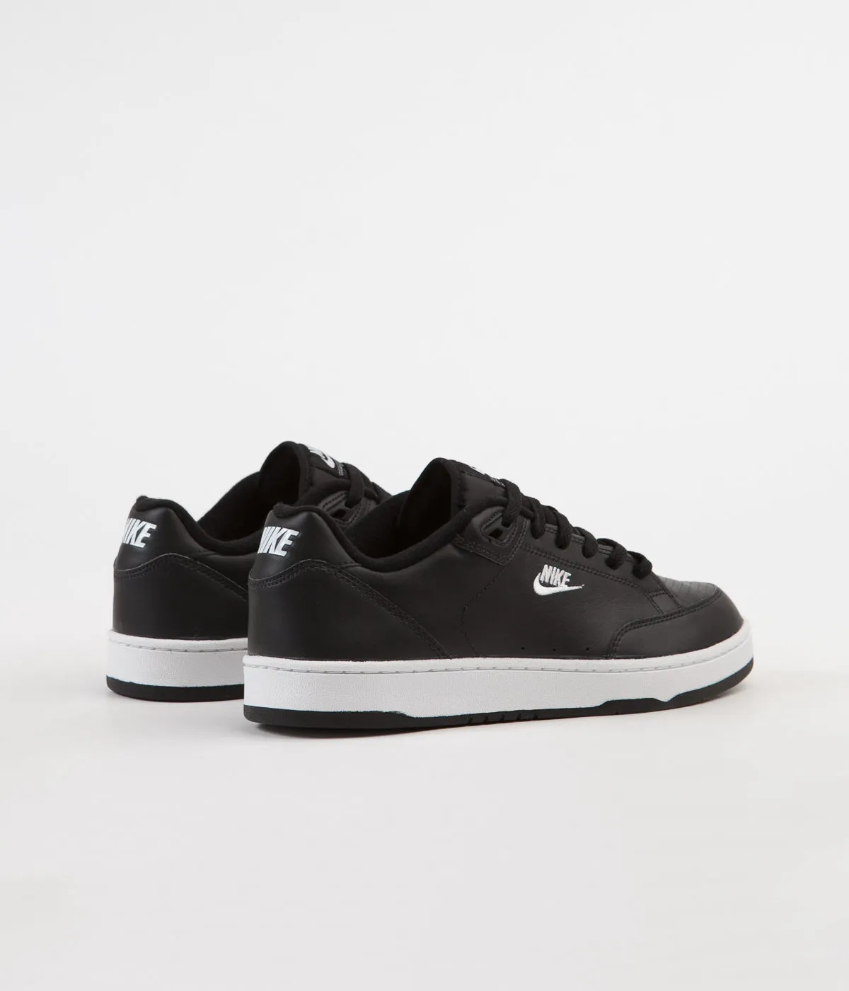 Nike Grandstand II Shoes - Black / White - Neutral Grey