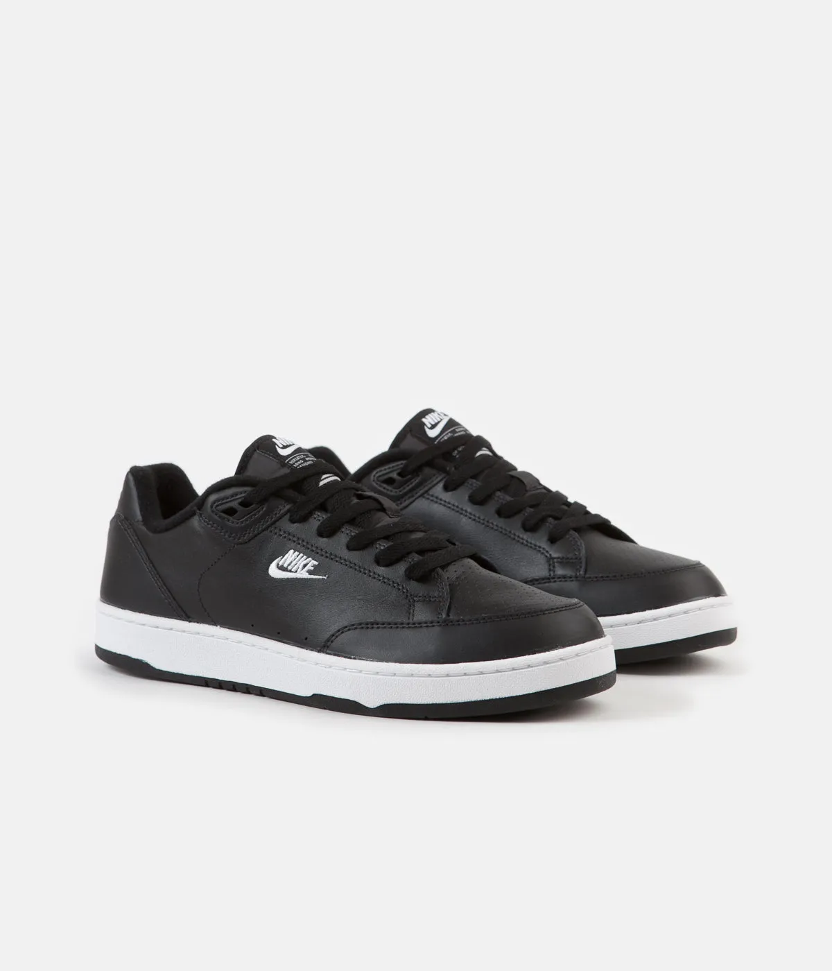 Nike Grandstand II Shoes - Black / White - Neutral Grey