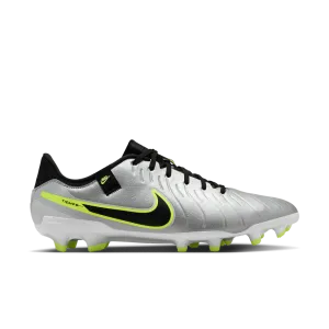 Nike Tiempo Legend 10 Academy FG Football Boots (Silver/Black/Volt)