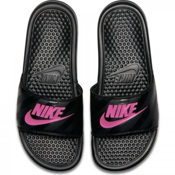 Nike - Women - W Benassi - Black/Vivid Pink