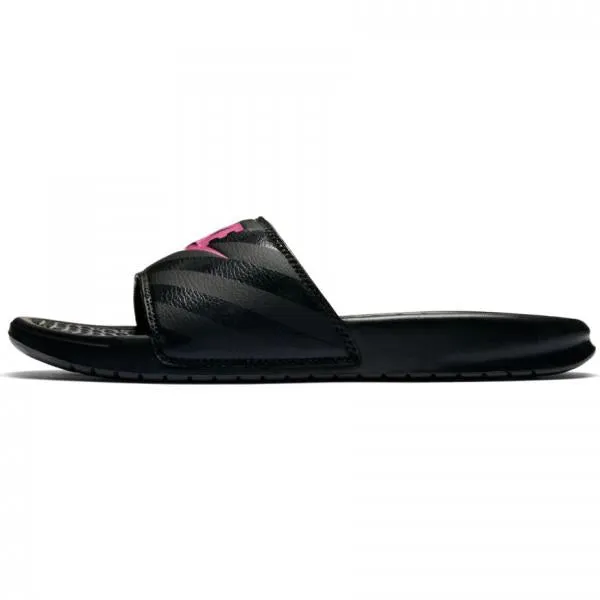 Nike - Women - W Benassi - Black/Vivid Pink