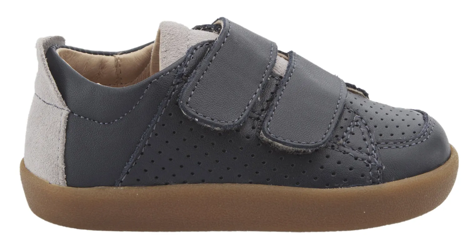 Old Soles Boy's & Girl's 5062 Double Dash Sneakers - Navy/Grey Suede