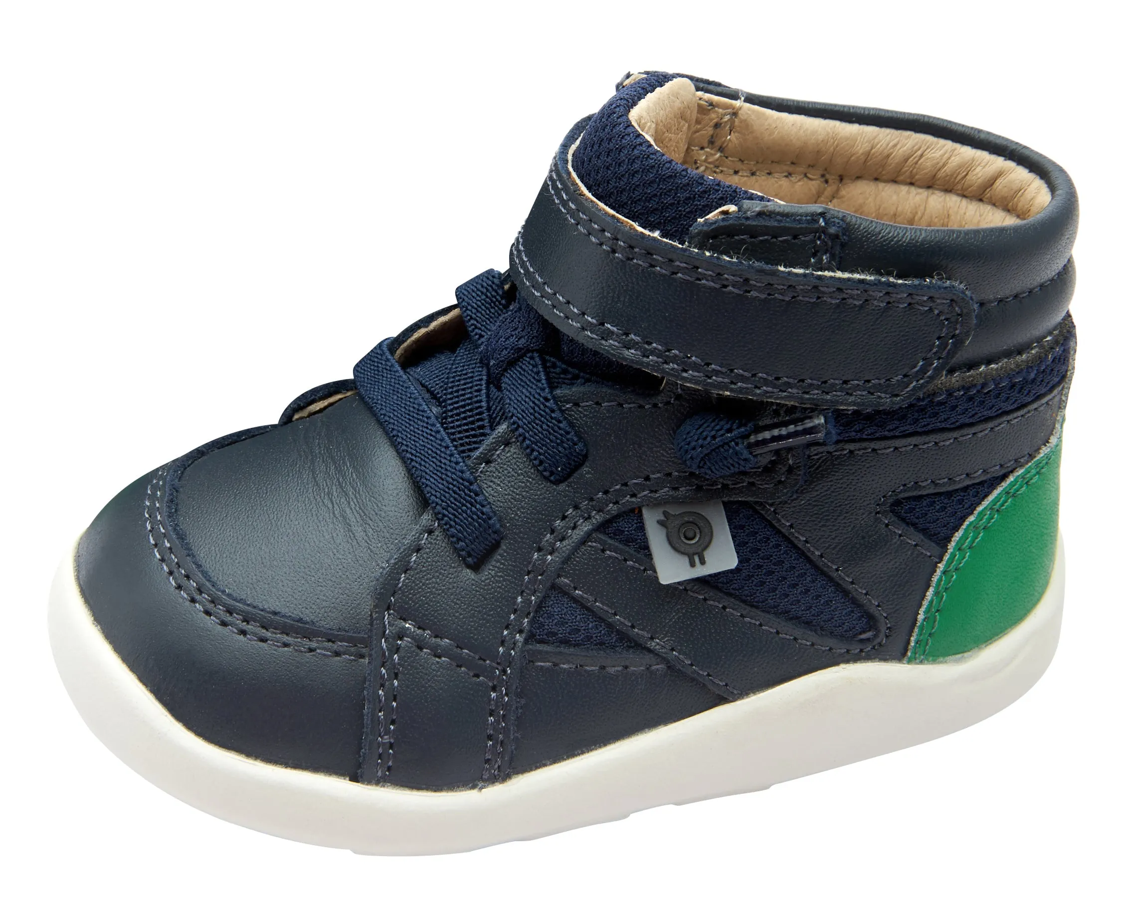 Old Soles Boy's & Girl's 8002 High Ground Sneakers - Navy/Neon Green