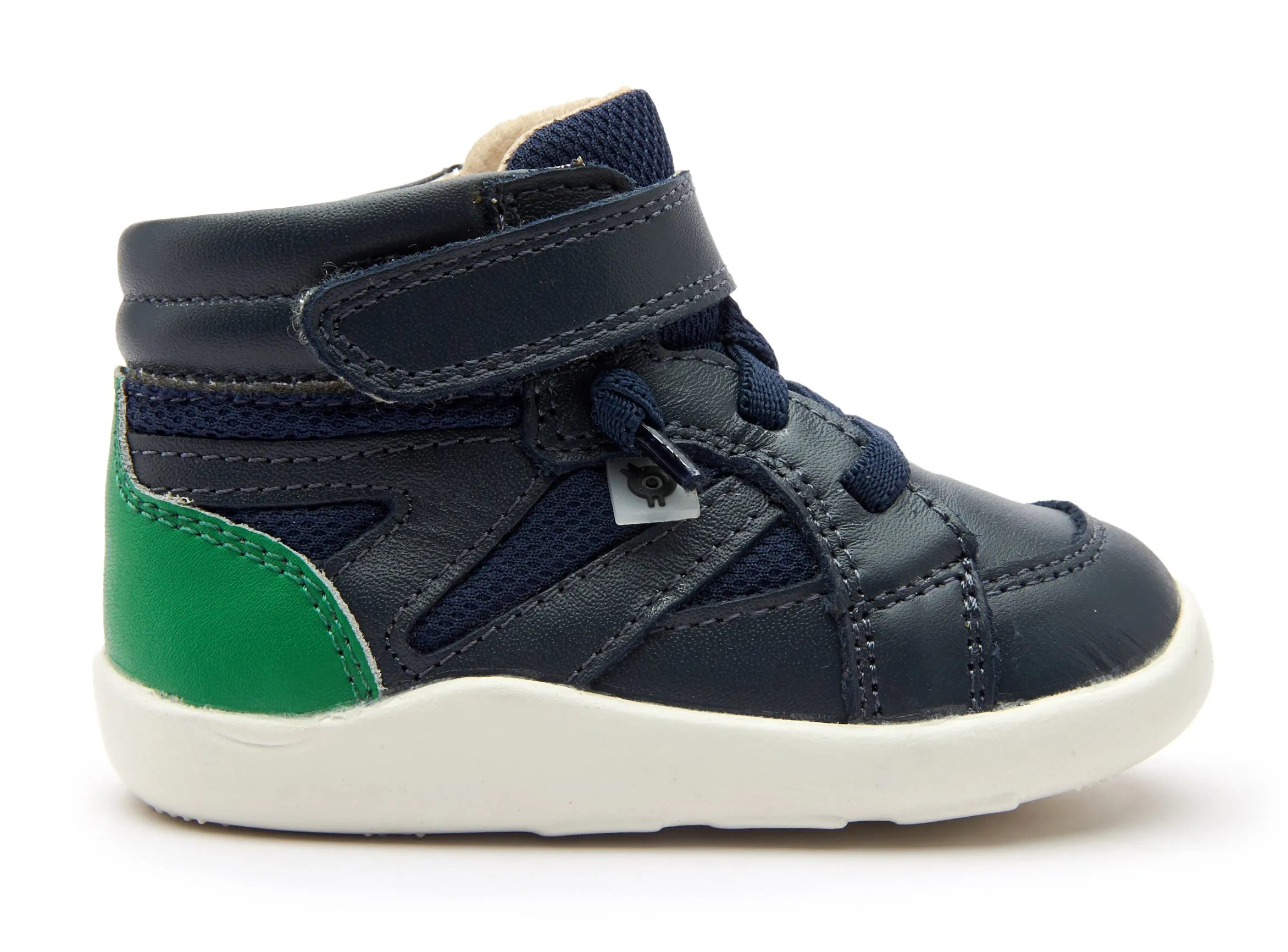 Old Soles Boy's & Girl's 8002 High Ground Sneakers - Navy/Neon Green