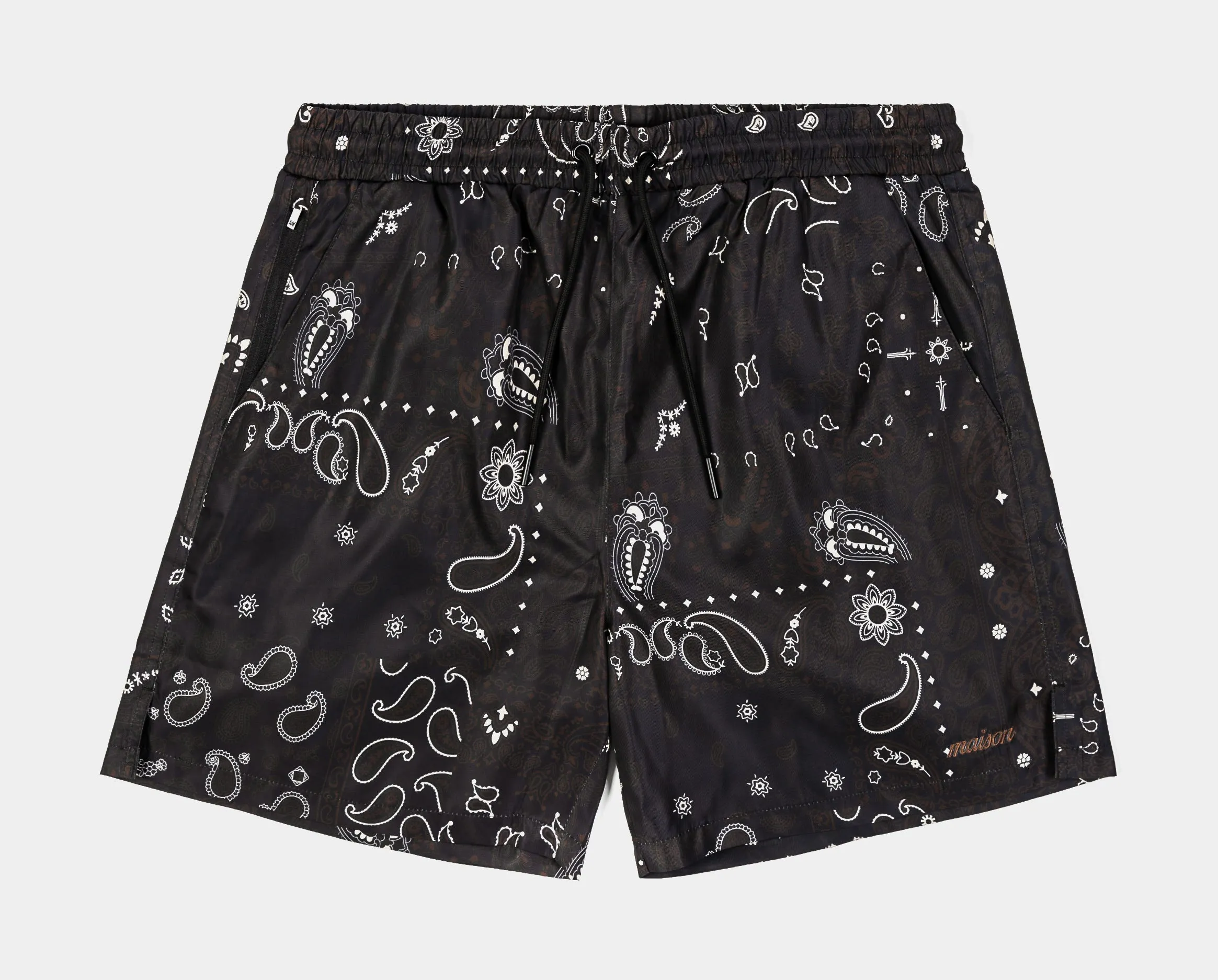 Paisley Hybrid Mens Shorts (Black)