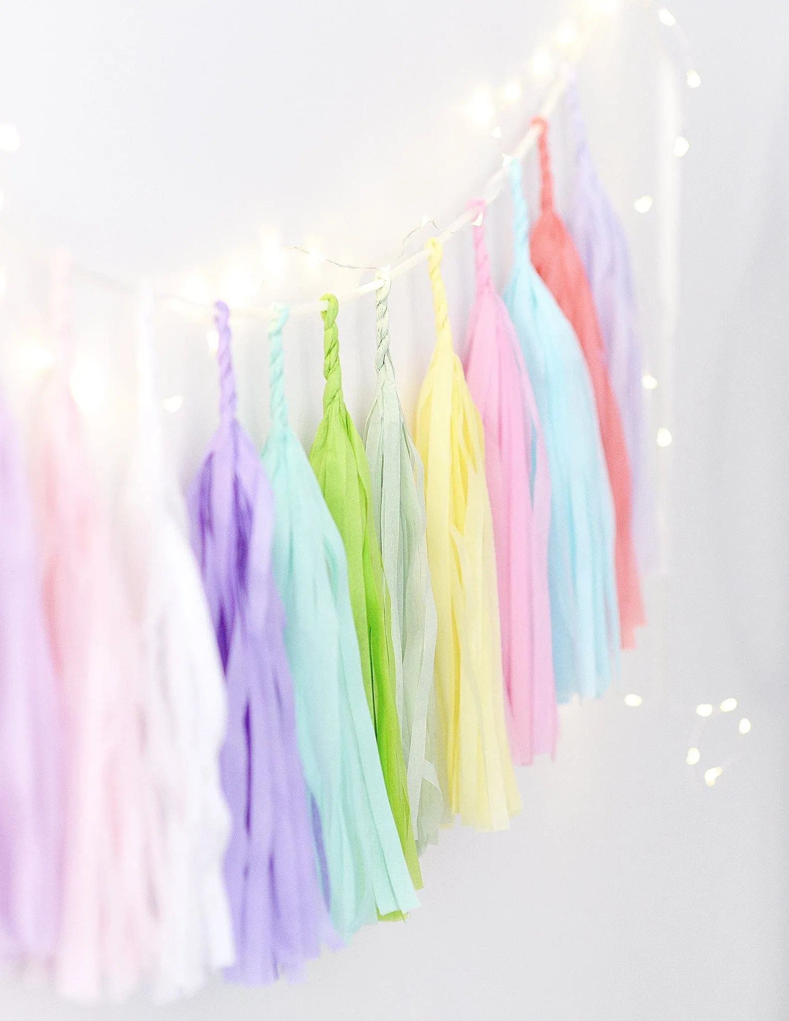 Pastel Unicorn tassel garland - various lengths