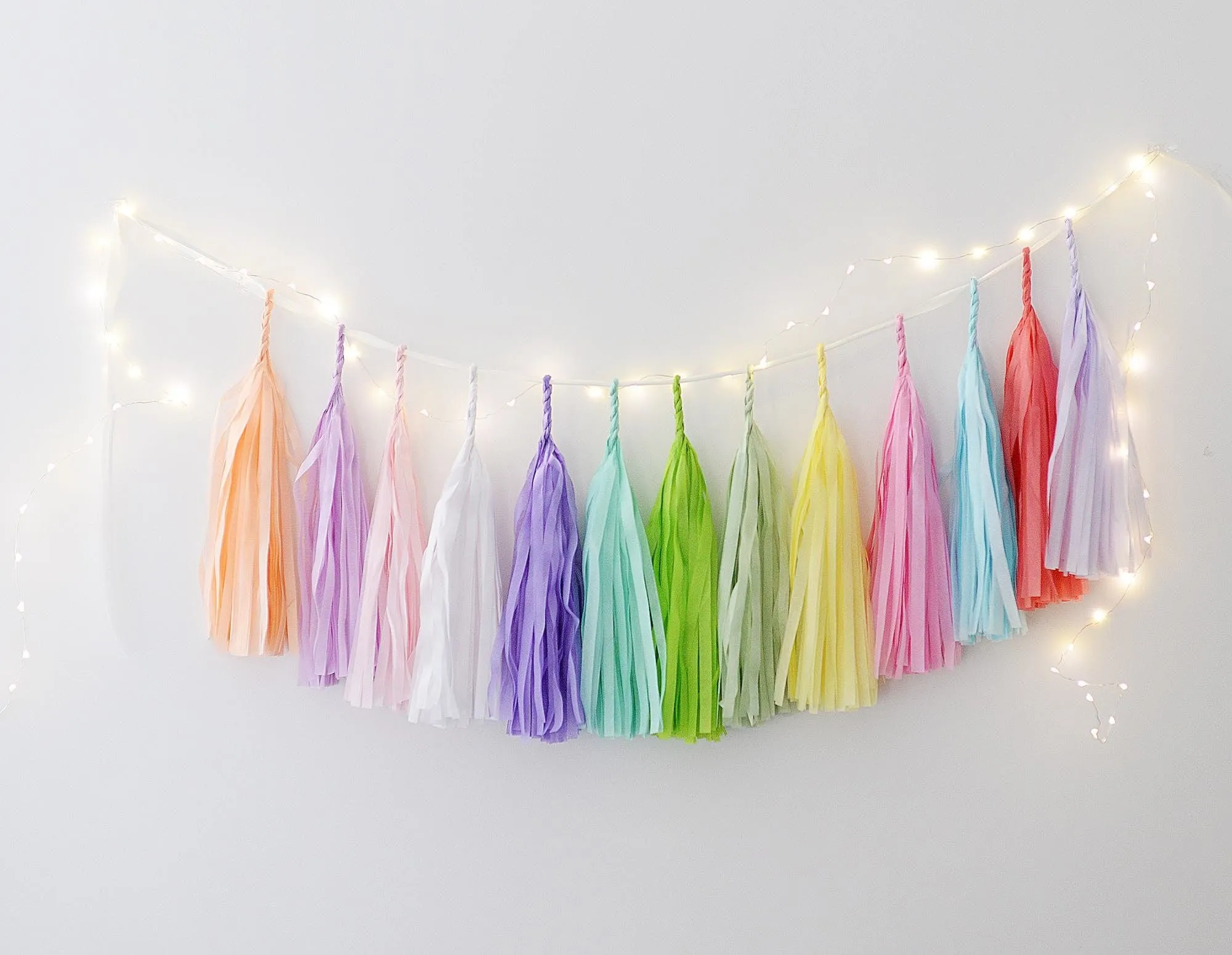 Pastel Unicorn tassel garland - various lengths