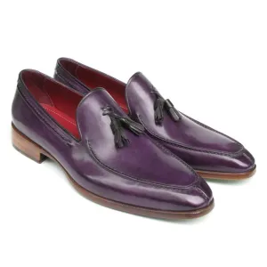 Paul Parkman Men's Tassel Loafer Purple Leather (ID#083-PURP)