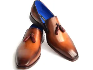 Paul Parkman Tassel Walnut Leather Sole Leather Upper Loafer