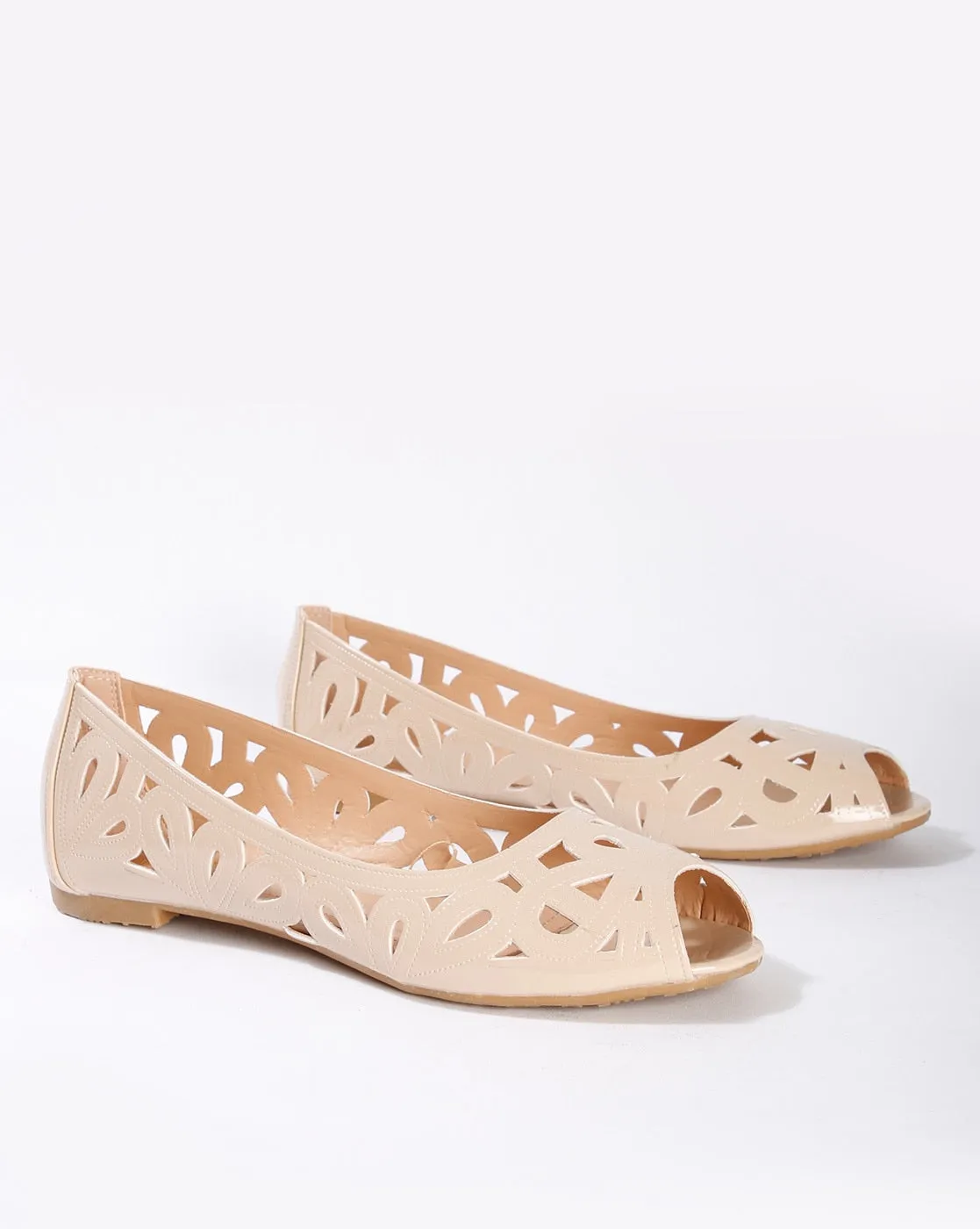 Peep-Toe with Laser Cuts