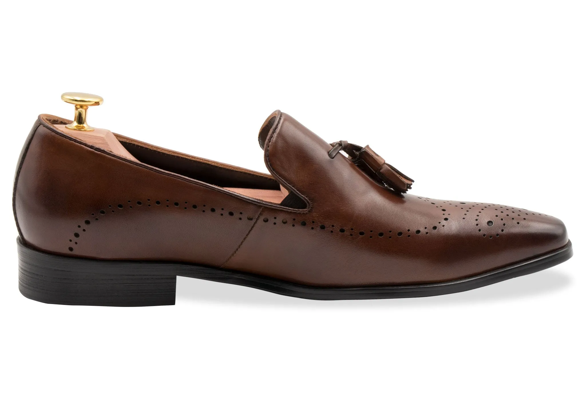 Pergamino Pecan Tassel Loafer