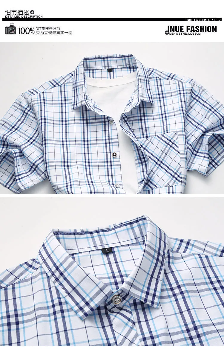 Plaid Casual Men's Top