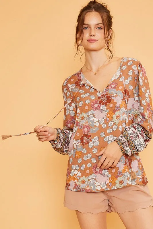 Printed Floral Blouse