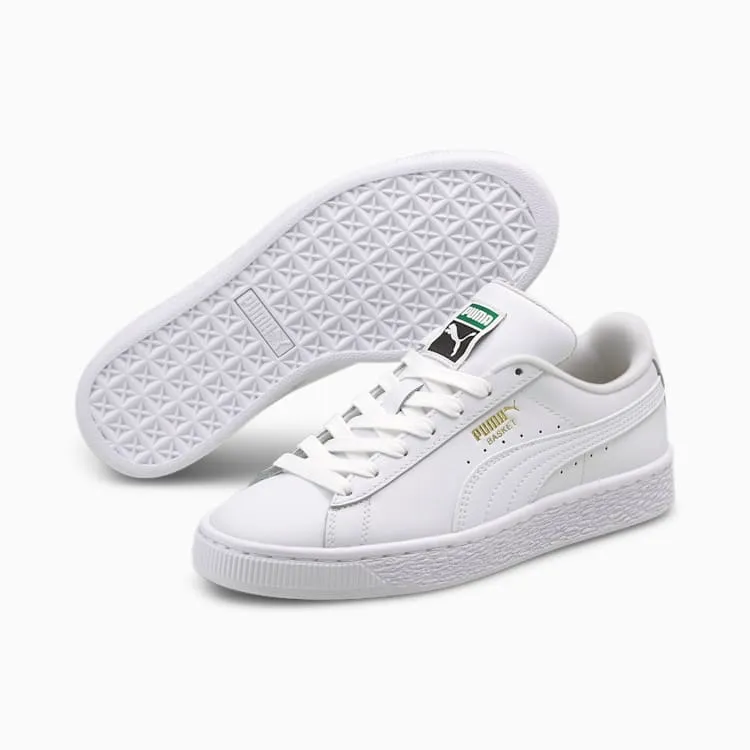 PUMA JUNIOR BASKET CLASSIC XXI BIG KIDS' WHITE SHOE