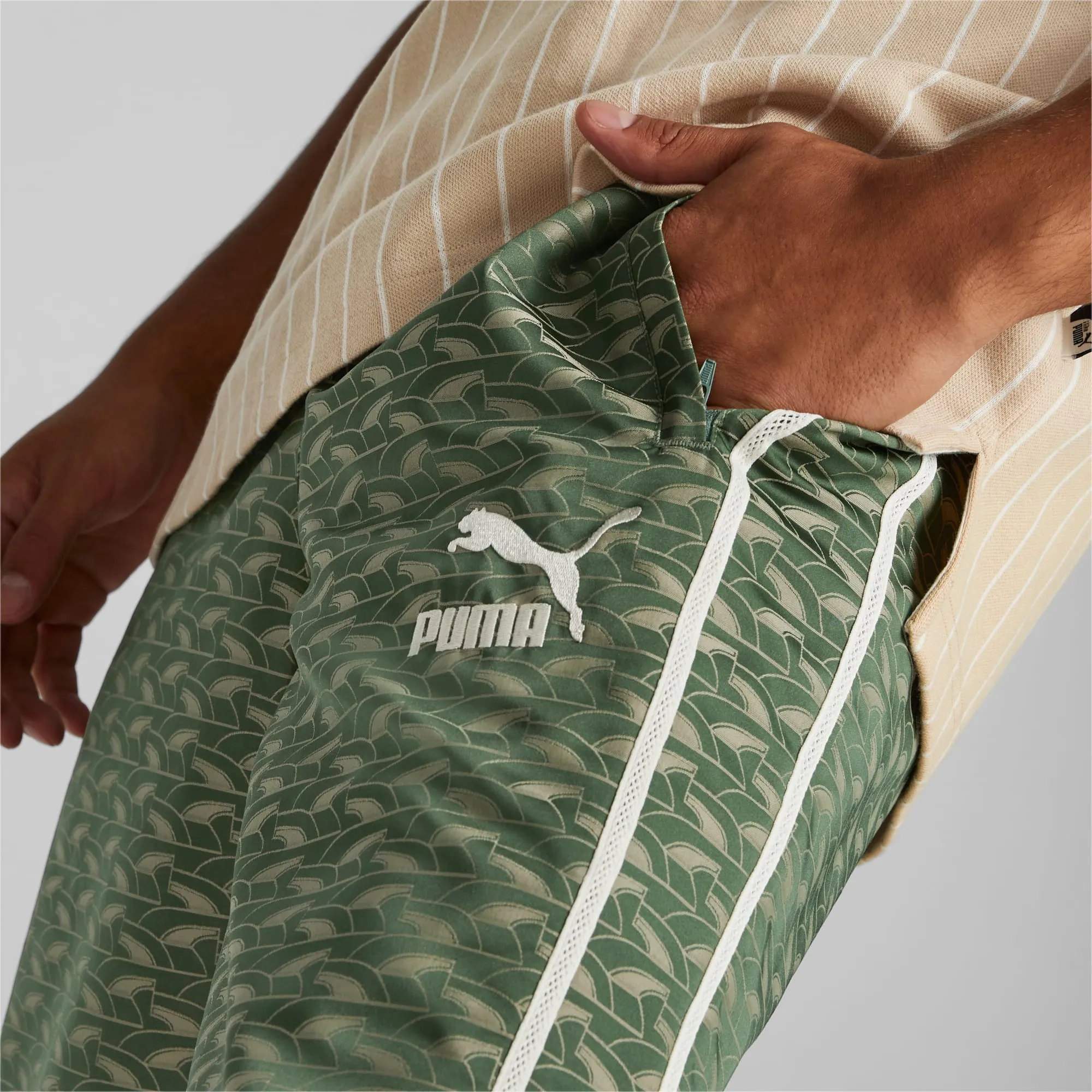 PUMA Players' Lounge Track Pants Men - Deep Forest AOP