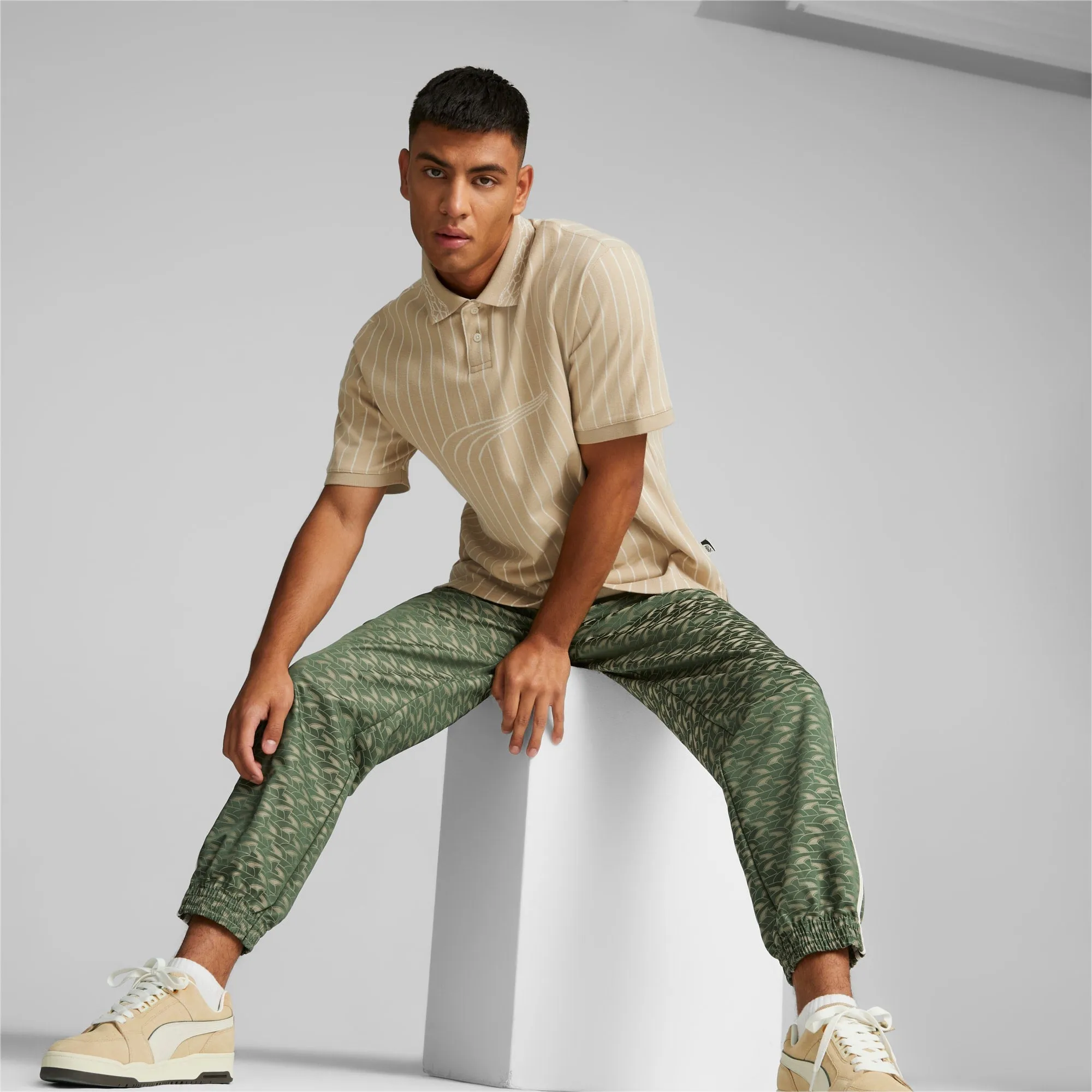 PUMA Players' Lounge Track Pants Men - Deep Forest AOP