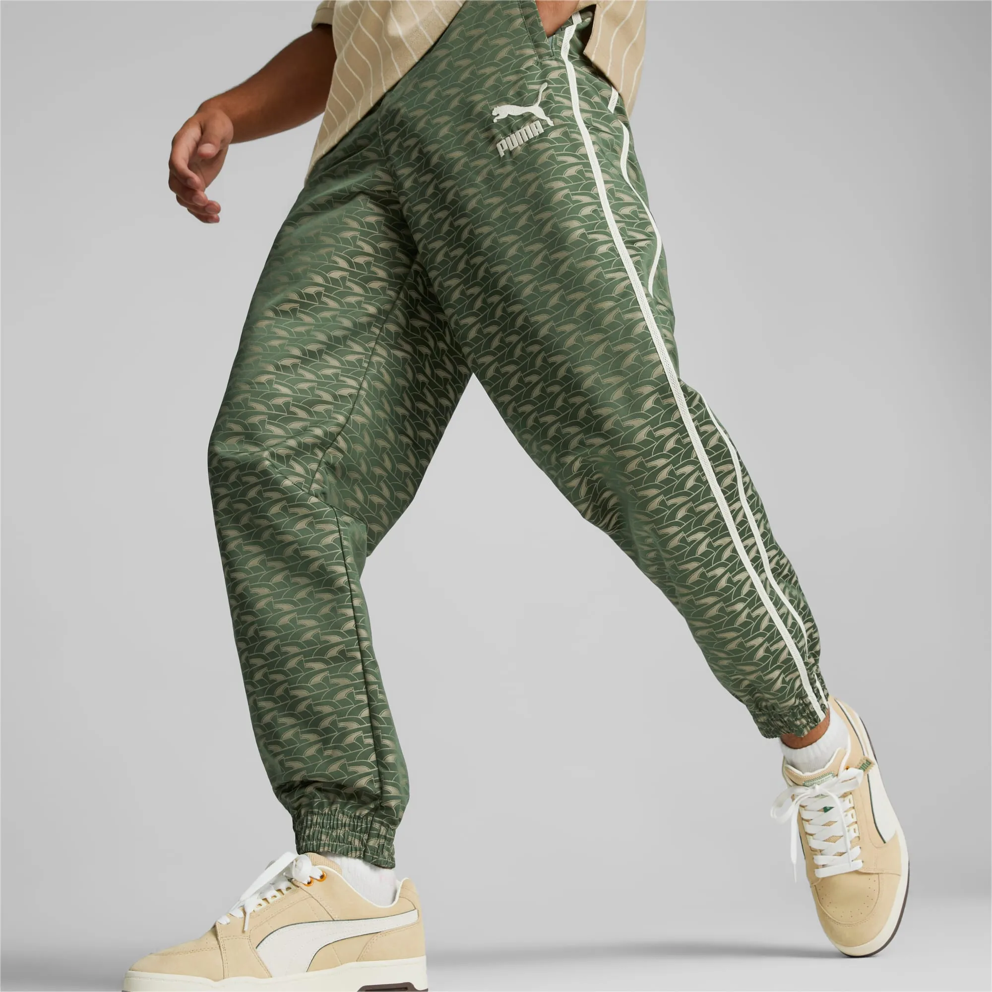 PUMA Players' Lounge Track Pants Men - Deep Forest AOP