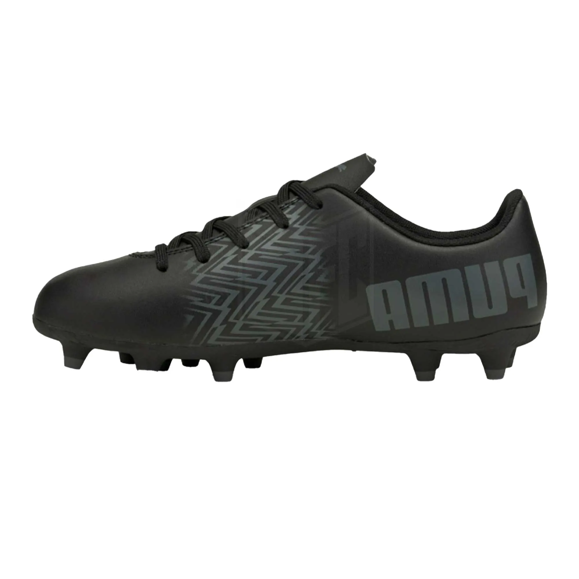 Puma Tacto FG Jnr Football Boots (Black/Grey)