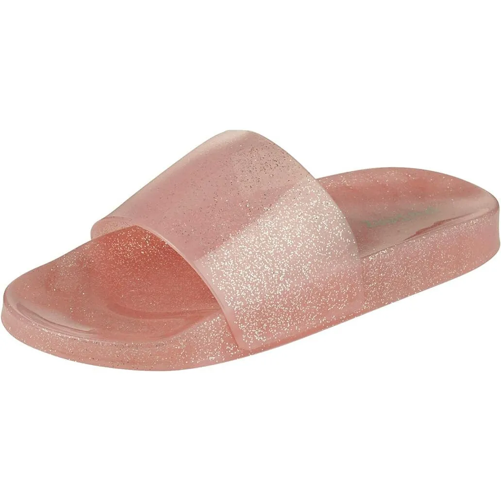 Pupeez Girls Summer Open Toe Jelly Slide Sandals