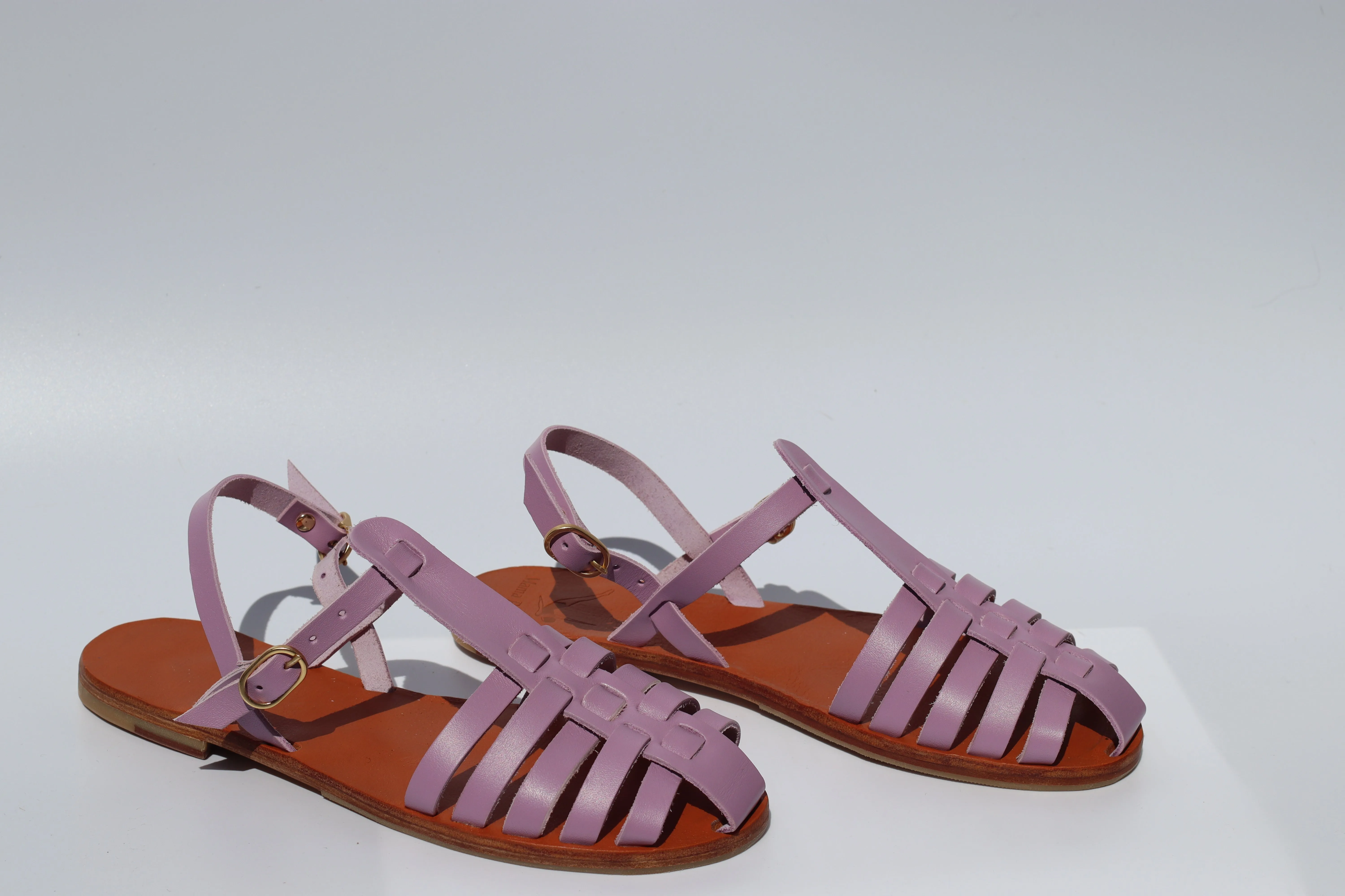 Purple Rain - Camel Sole - Fisherman Sandals