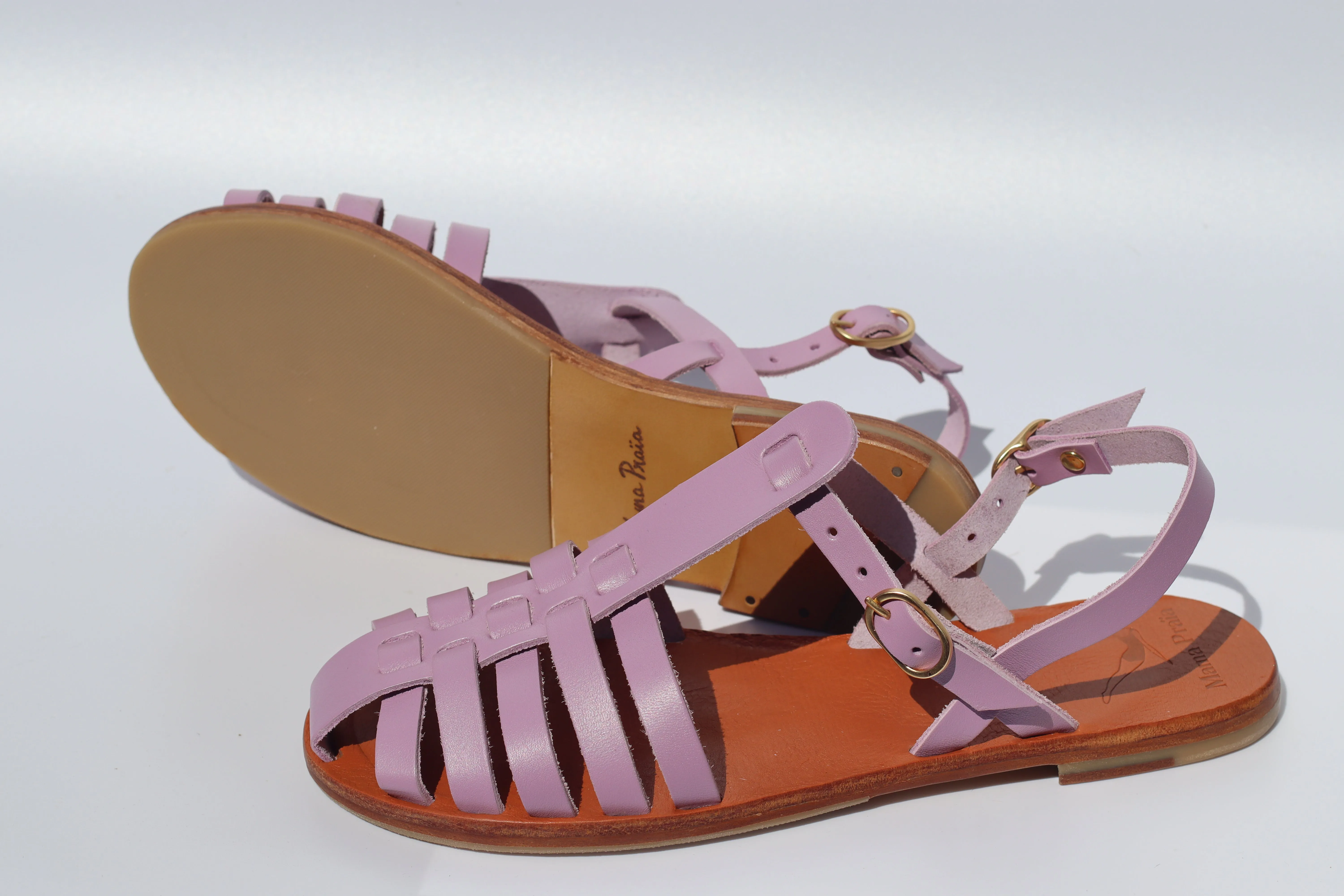 Purple Rain - Camel Sole - Fisherman Sandals