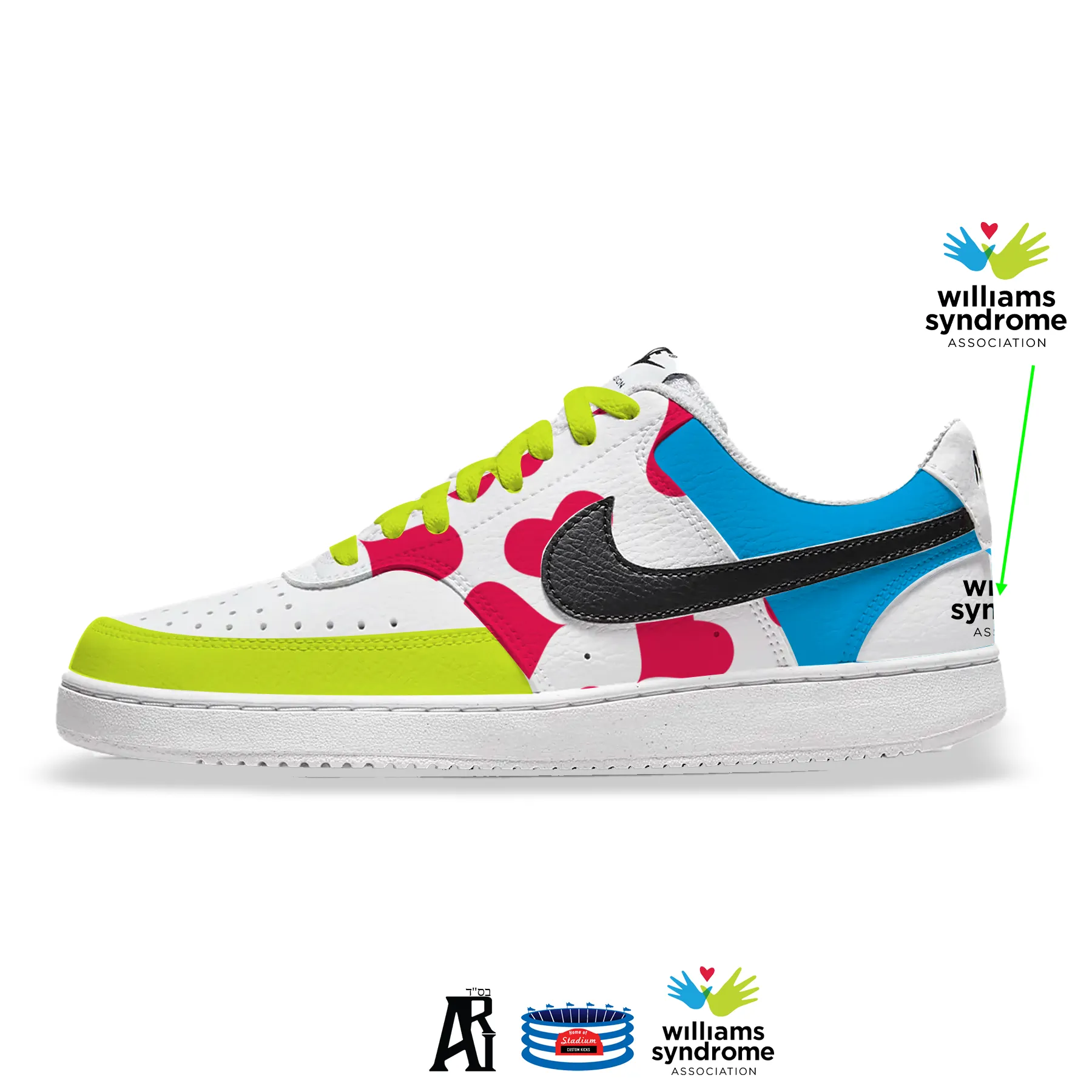 "Williams Syndrome Association" Nike Court Vision Low Shoes