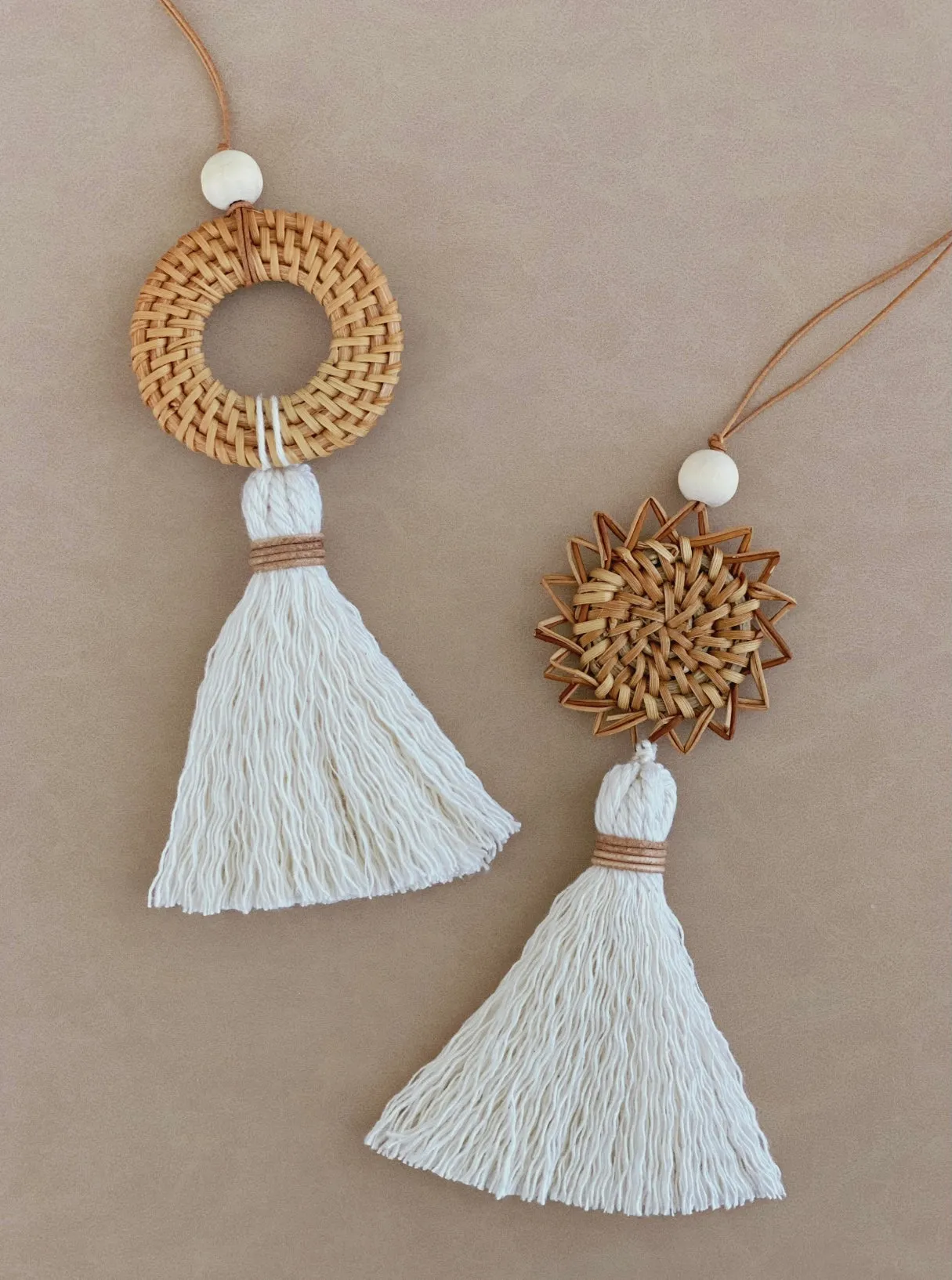 RATTAN TASSEL ORNAMENT