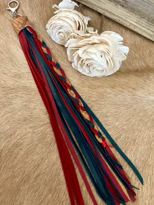 Red & Navy - Purse Tassel