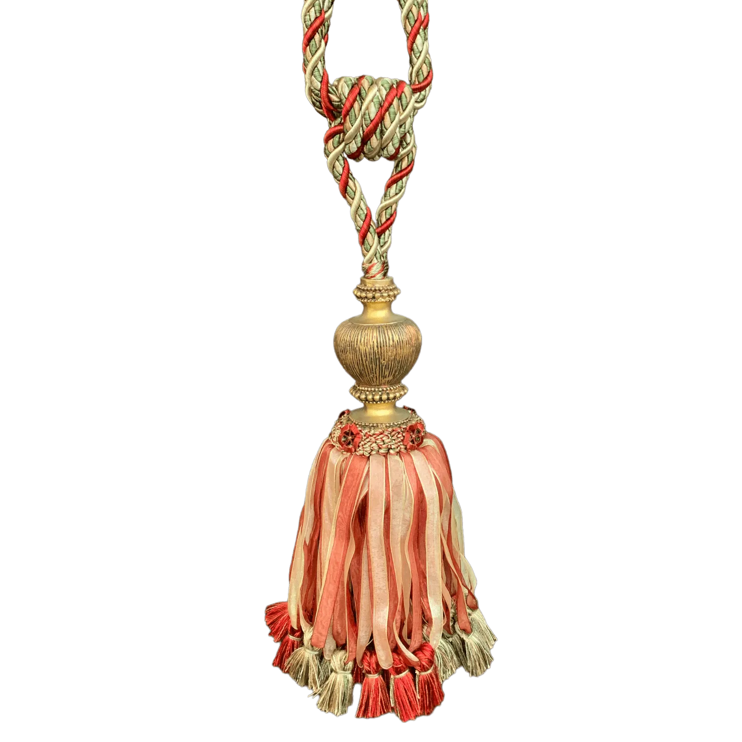 Red Sherbert Curtain Tie Back