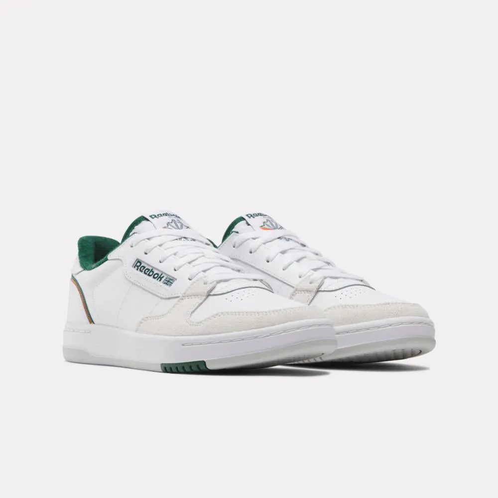 Reebok Footwear Men Phase Court Shoes WHITE/WHITE/DARKGREEN