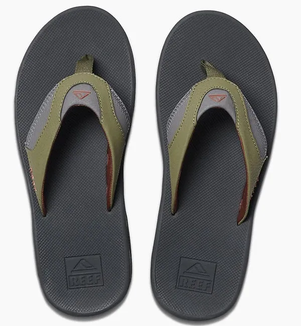 Reef Fanning Flip Flops  - Olive/Rust