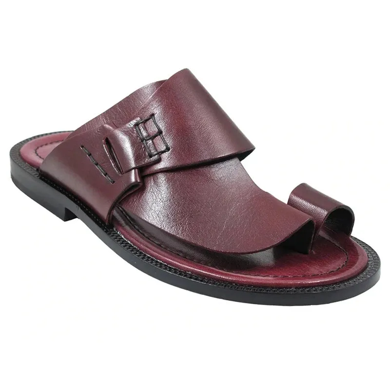 Retro Casual Solid Artificial Leather Sandals