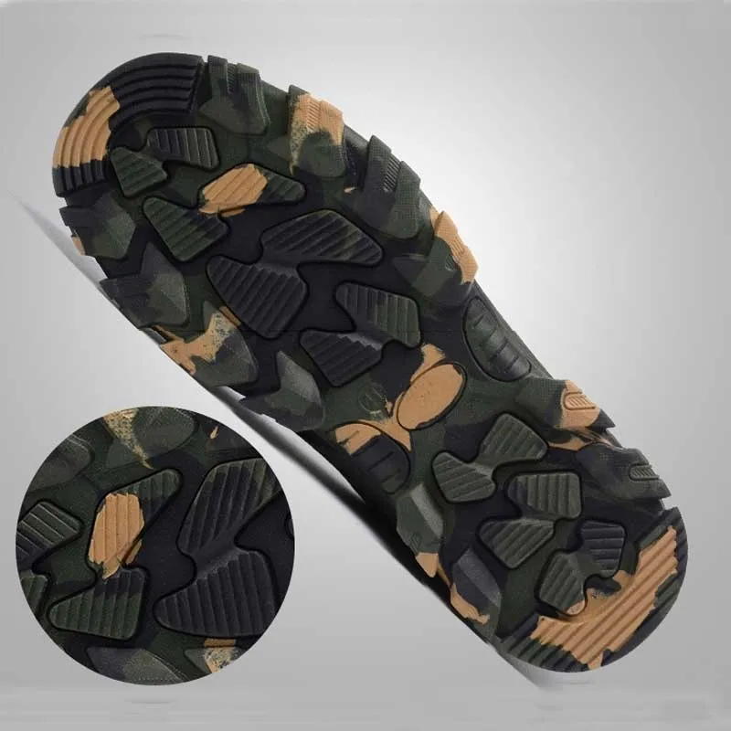 SAFETY SHOES CAMOUFLAGE STEEL IMPACT RESISTANT