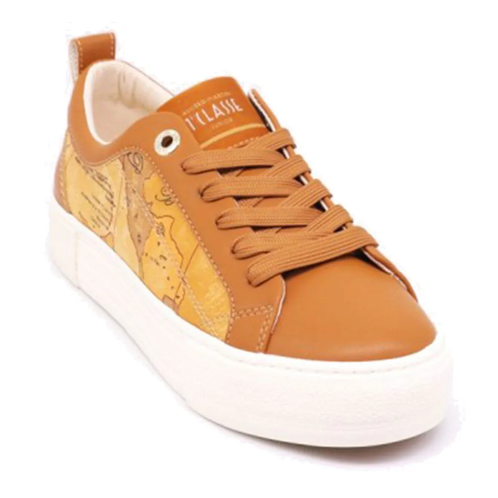 Scarpe Donna 1A Classe Alviero Martini Sneakers colore Marrone e Tessuto Geo Classic 1496