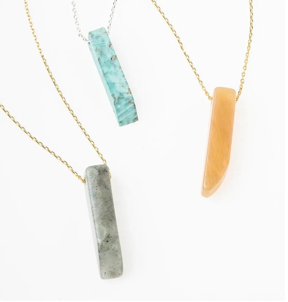 Scout Stone Point Necklace - Labradorite Stone Of Magic