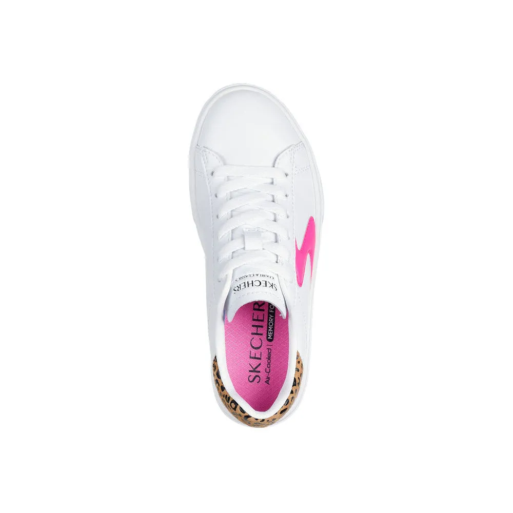 SKECHERS EDEN LX WHITE/LEOPARD - KIDS