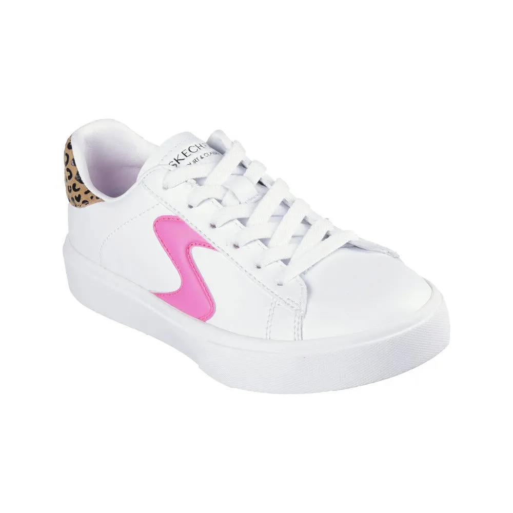 SKECHERS EDEN LX WHITE/LEOPARD - KIDS