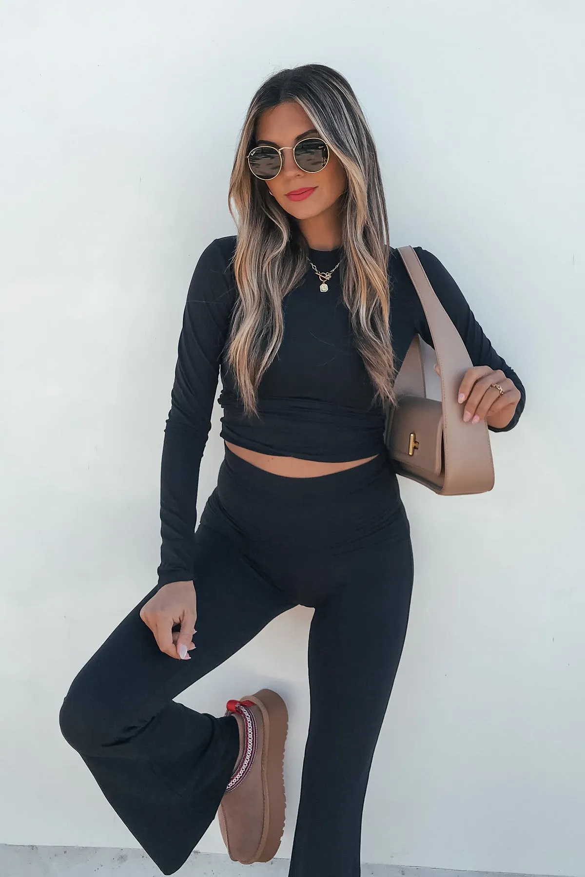 Soft & Stretchy Black Flare Pants