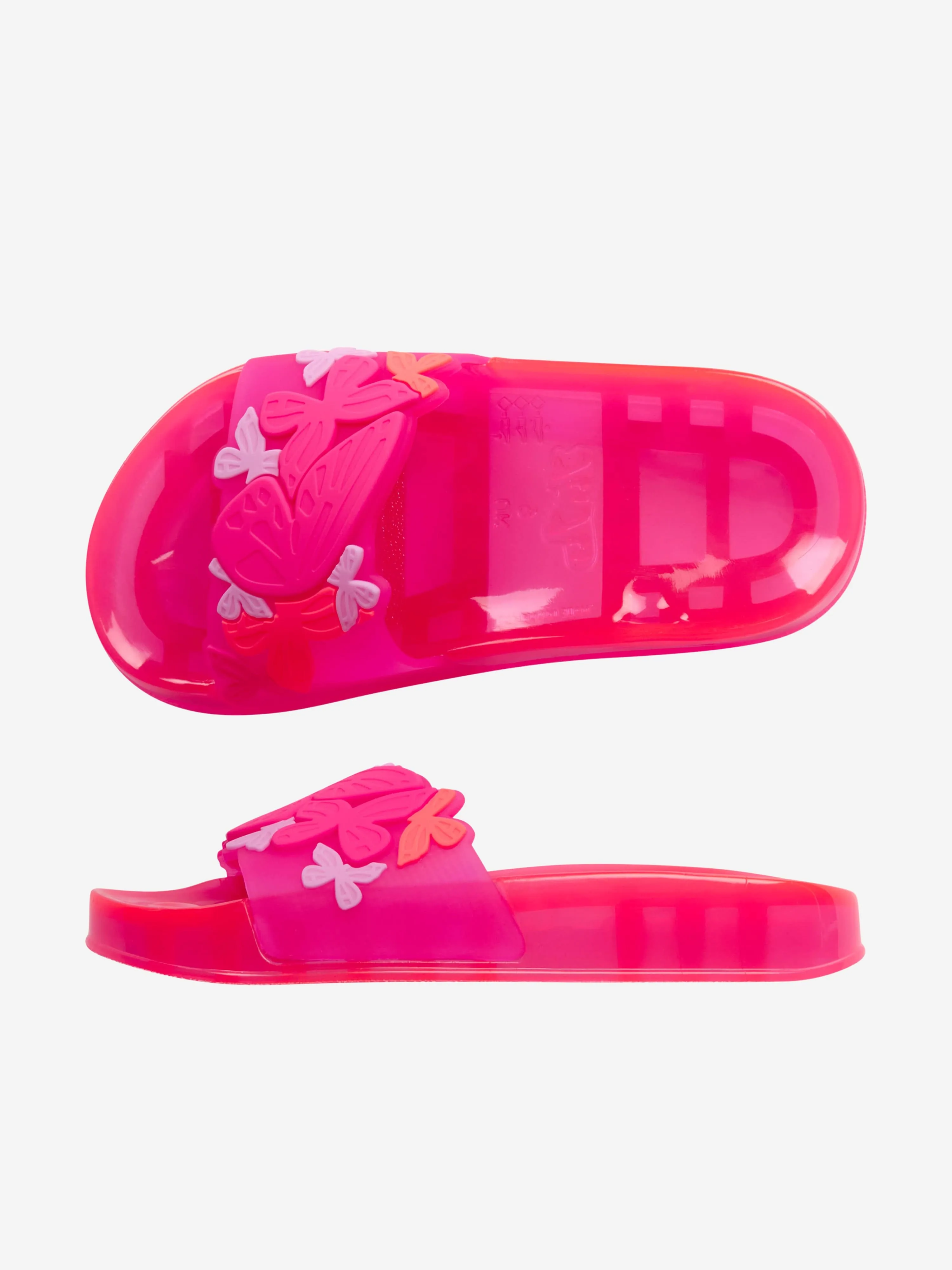 Sophia Webster Girls Butterfly Jelly Sliders in Pink