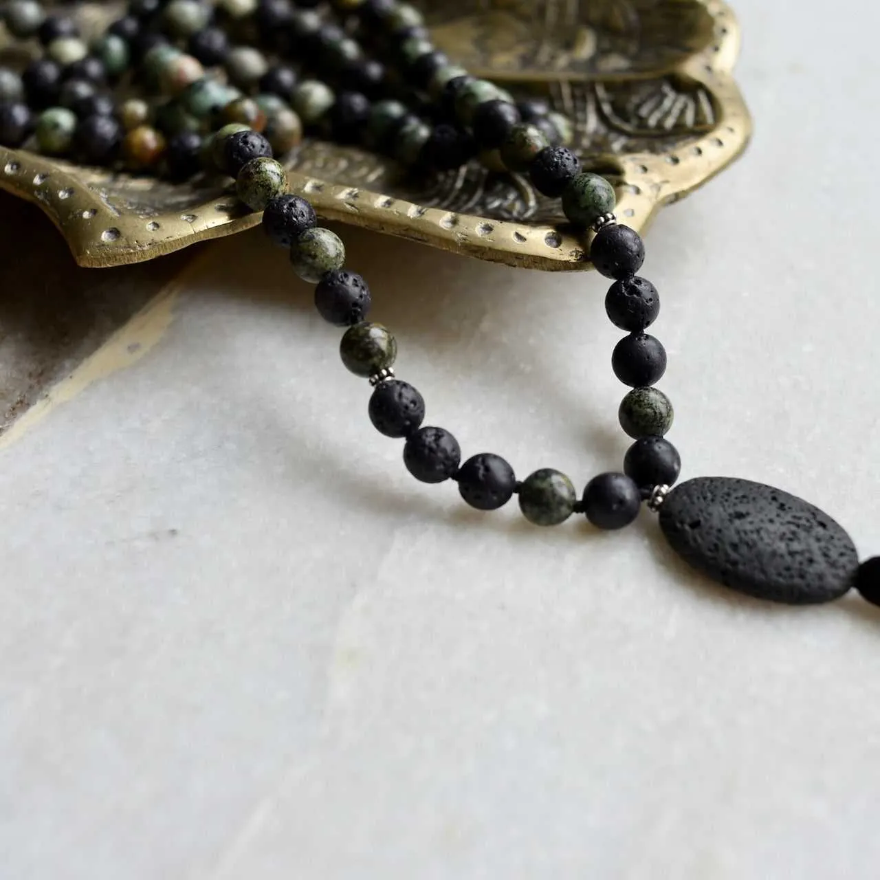 Strong Heart Gemstone Mala