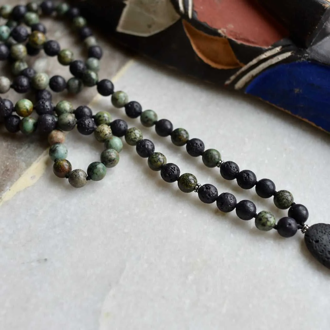 Strong Heart Gemstone Mala