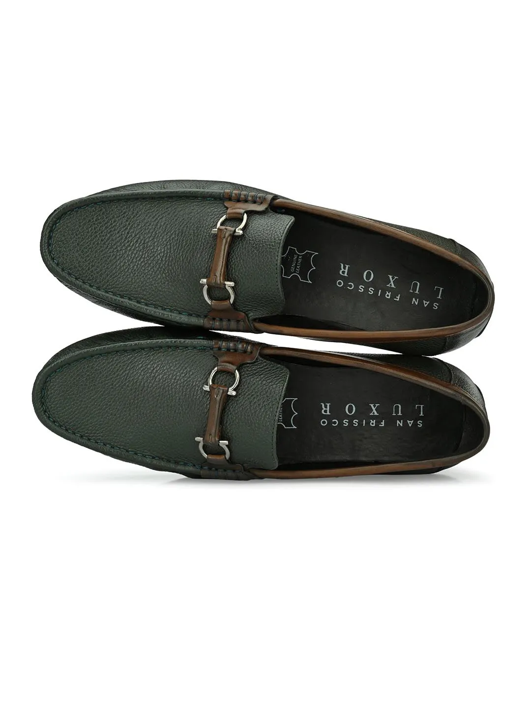 Sutton Green Loafers with Buckle