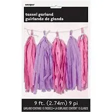 Tassel Garland - Pink-Blue