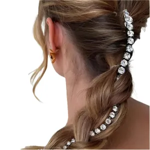 TEEK - Crystal Long Tassel Snake Hair Jewelry