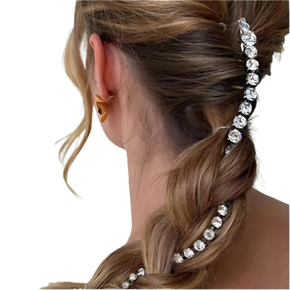 TEEK - Crystal Long Tassel Snake Hair Jewelry