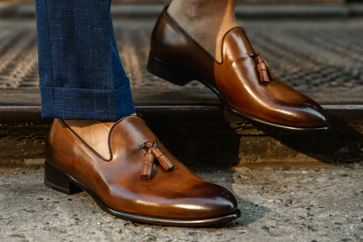 The Chaplin Tassel Loafer - Brown