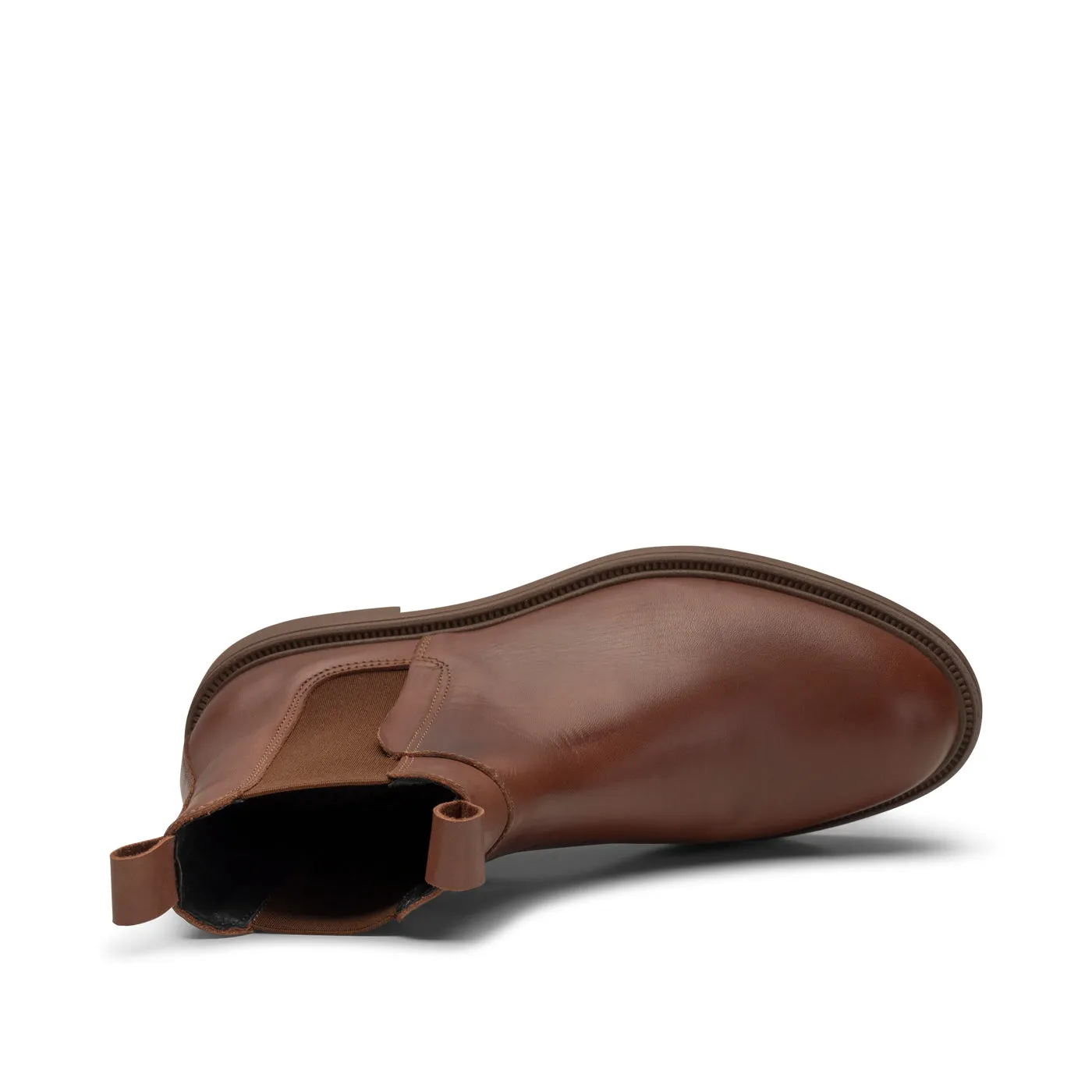 Thyra chelsea boot leather - CHESTNUT BROWN